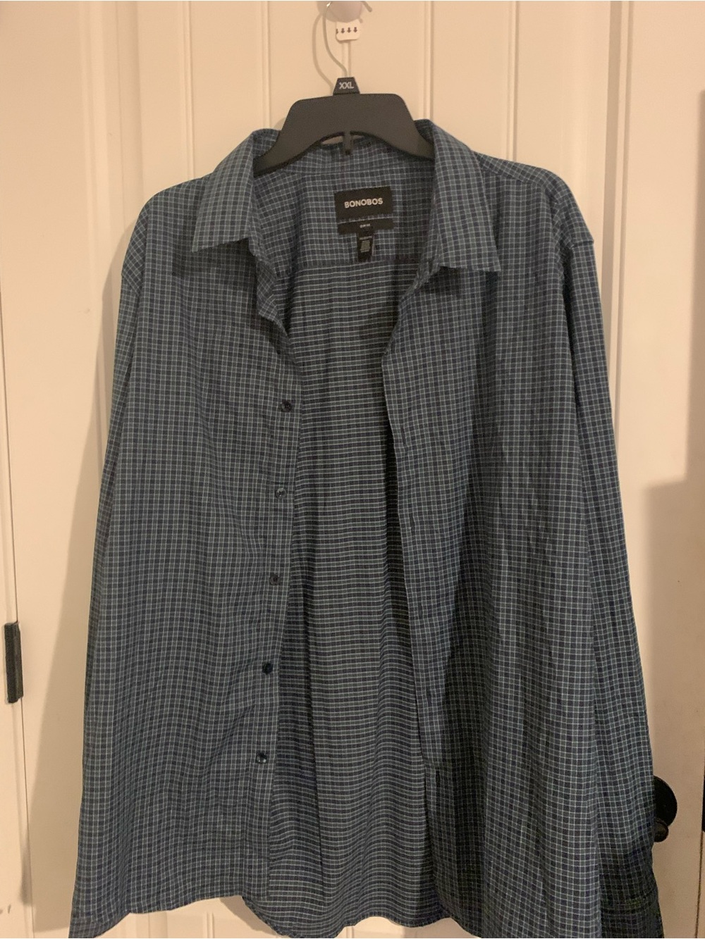 Bonobos Blue Mini-Plaid Button-Down Shirt